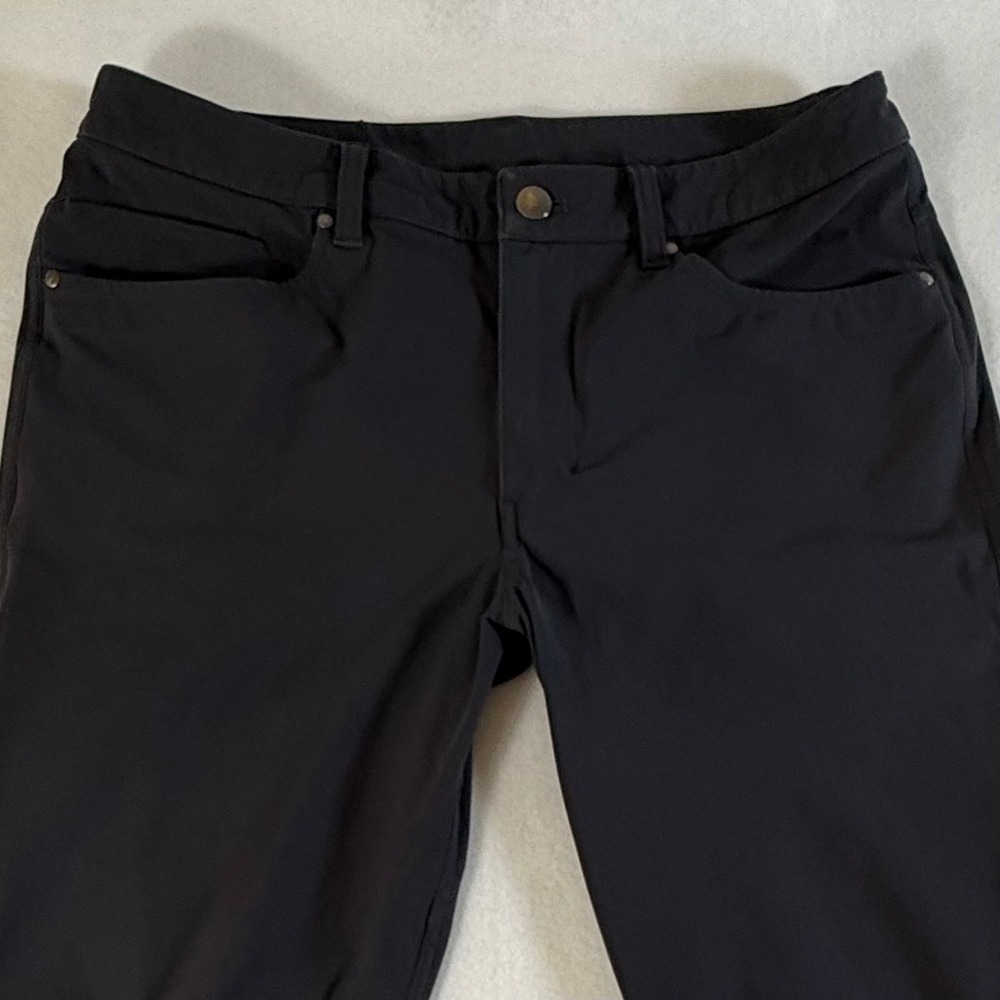 Lululemon Commission Slim Fit Pants Mens 30x30 Technical Chino Black